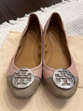 Tory Burch Cap-Toe Minnie Travel Ballet Flats